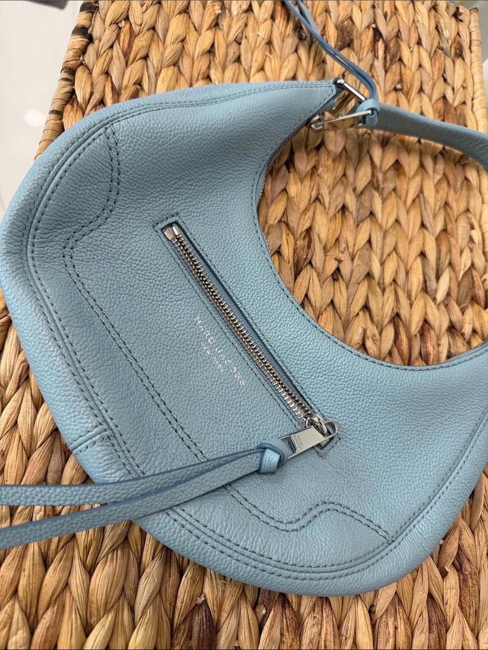 Light Blue Leather Shoulder Bag - Marc Jacob’s 100% leather